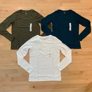 New! Sonoma women’s size XS tall everyday tee long sleeve shirts set of 3